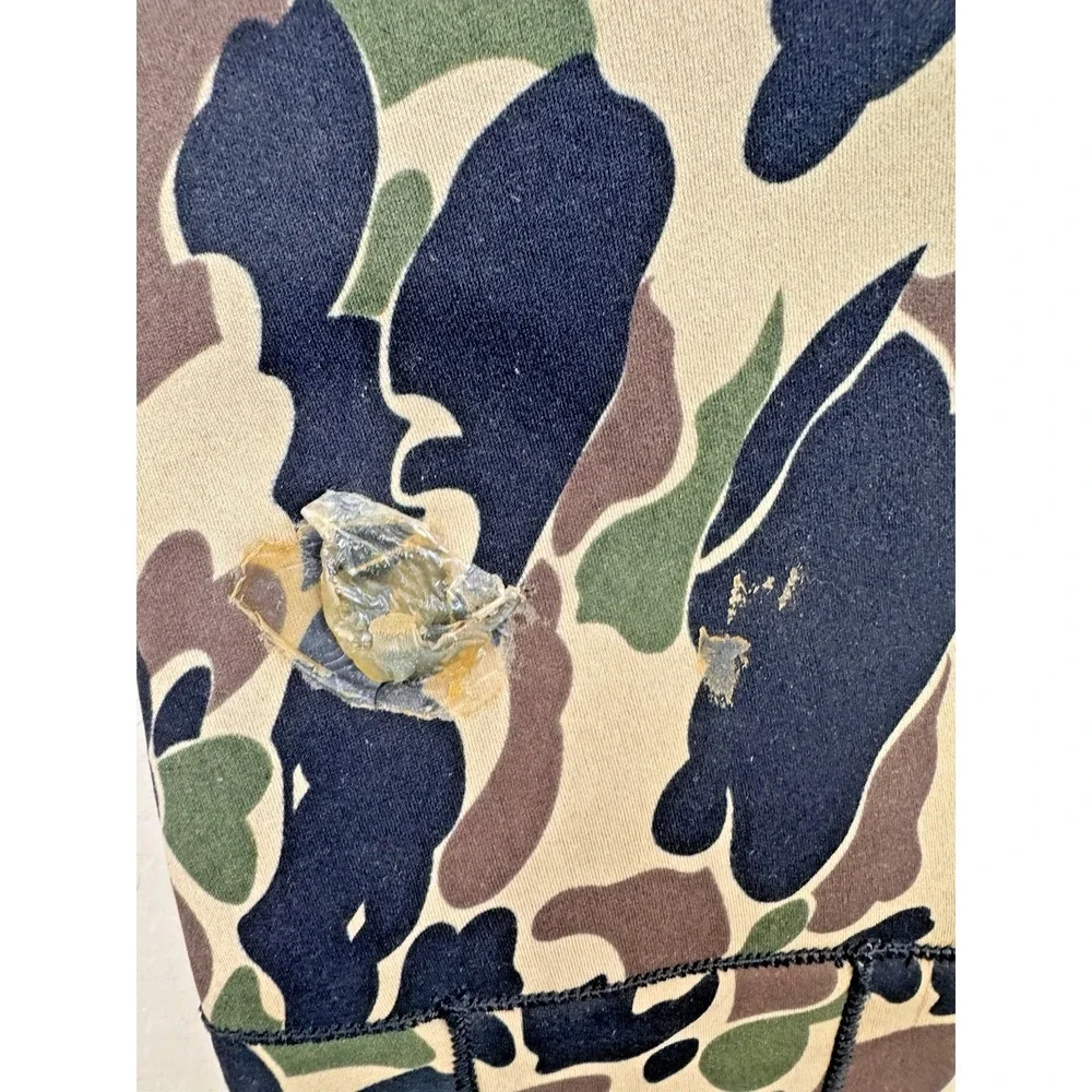 Vintage Upland Camo‎ Fishing Chest Waders Pants Bibs Size Large Neoprene